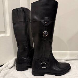 Rockport Women's Knee High Boots VGUC 9 Black